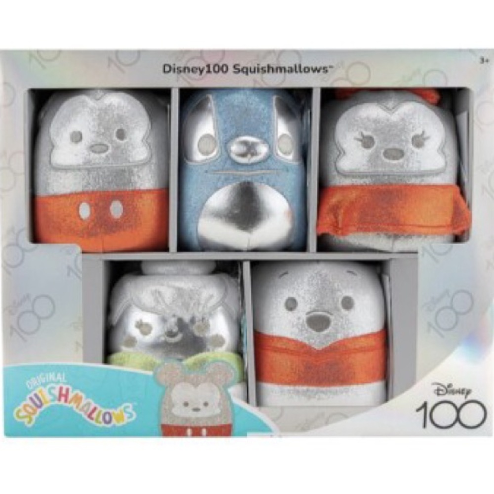 Squishmallows Original Disney100 Limited Edition 5" - 5 Pack Plush Set